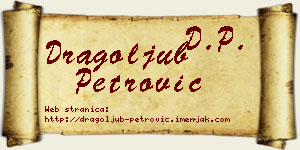 Dragoljub Petrović vizit kartica